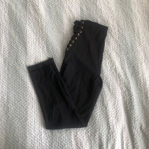GRACIA Lace Up High Waist Pant - Size L